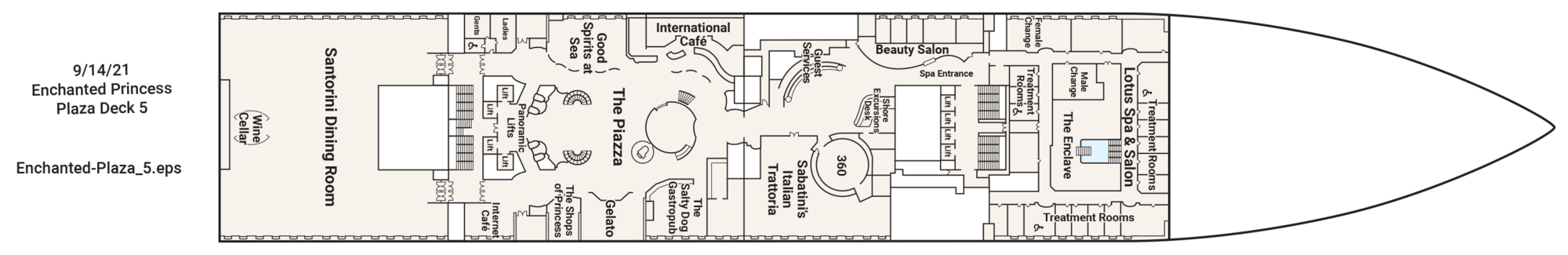 Deck 5 - Plaza plan